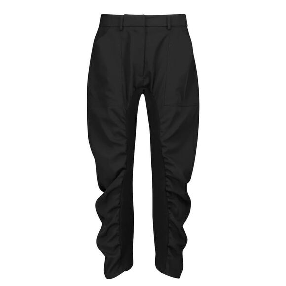 Stella McCartney - Black Curve Ruched "Tina" Paneled Pants NWOT - Picture 1 of 9